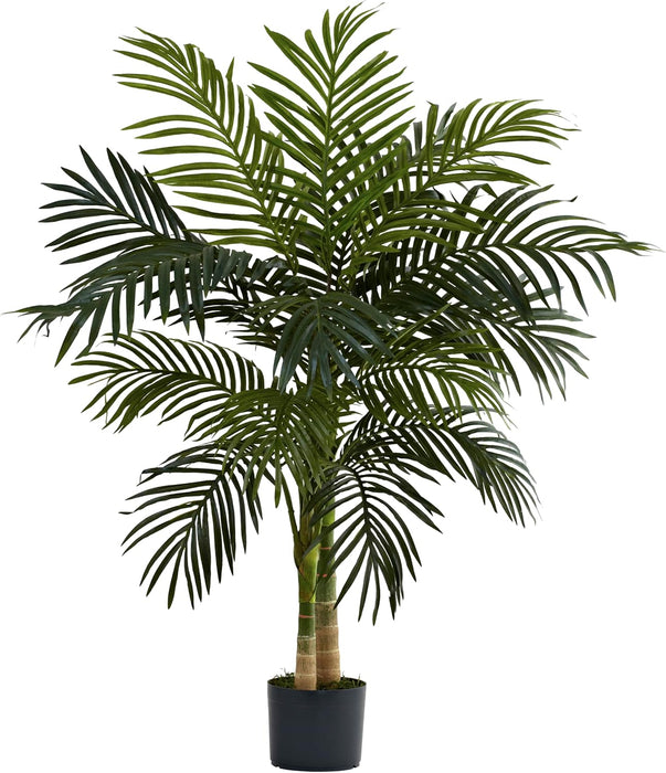 4 ft Artificial Golden Cane Palm Tree with Nursery Pot