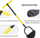 Professional Edge Lawn Tool, Heavy Duty Steel Half Moon & Saw-Tooth Blade for Clean Borders, Long Handle Reduces Back Strain, Manual Edger Ideal for Garden Edges, Sidewalks, Flower Beds