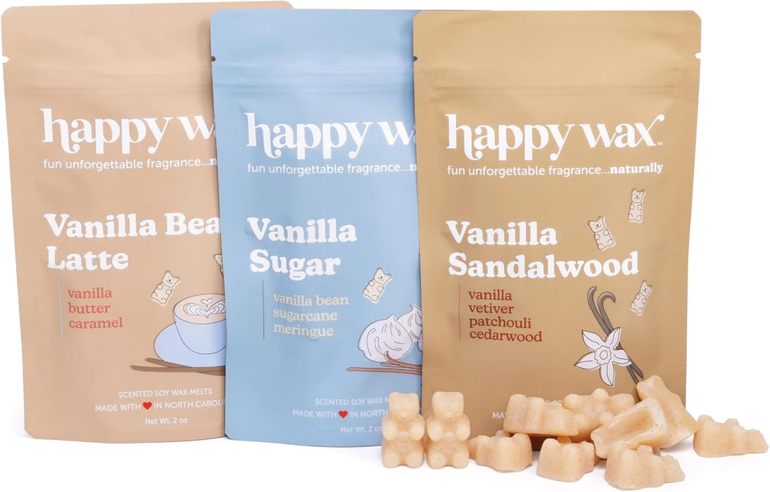 Scented Soy Wax Melts 6oz Variety Pack - Vanilla Lovers Mix