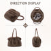 Women Furry Handbag Winter Fluffy Tote Bags Fuzzy Crossbody Shoulder Bag Faux Fur Purse