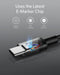 USB C to USB C Cable, 100W Fast Charging Cable (2-Pack, 6 ft, Black)