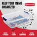 Cleverstore 17 Quart Clear Latching Waterproof Stackable Airtight Storage Containers with Durable Latching Lids (6 Pack)