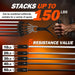 Resistance Bands with Handles, 150 lb Exercise Bands Set