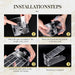 Shoe Slots Organizer 12 Pack - Shoe Stacker,3 Levels Adjustable,Space Savers 50%,Double Layer Holders for Closet (Transp
