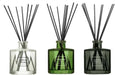 Bellevue Reed Diffuser Set, Three 6 fl oz Glass Filled Diffuser, Highly Concentrated Fragrances with Essential Oils, Home Fragrance (Leather Ember, Midnight Fig, Saffron Blooms)
