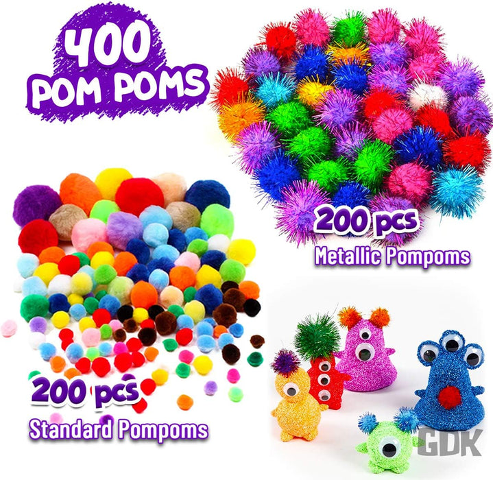 1170Pcs+ Arts and Crafts Supplies for Kids