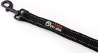 6 ft Reflective Dual-Handle Dog Leash — Black