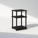 JUST Toolless 3-Tier Night Stand, Open Storage, Americano