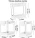 3 Pack Under Sink Organizer Bathroom and Storage Cabinet (White)
