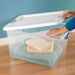 Latching Box with Lids for Home and Office, 64 Quart, 4-Pack