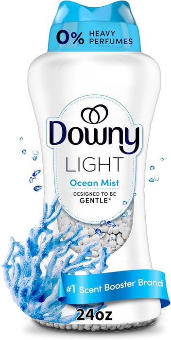 Light Laundry Scent Booster Beads, Ocean Mist Scent, 24 OZ, In-Wash Fabric Beads Designed To Be Gentle With A Light Boos