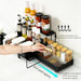 4-Tier Carbon Steel Spice Rack for Countertop,4 Tier Spice Shelf
