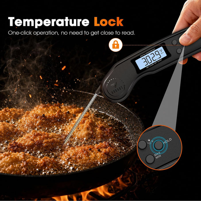 Meat Thermometer Digital – 2 Sec Instant Read Food Thermometer for Cooking