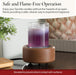ETC 2-in-1 Candle and Fragrance Warmer for Warming Scented Candles or Wax Melts and Tarts with to Freshen Room, Pewter W