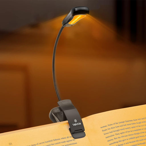 Amber Rechargeable 7 Led Eye Care Book Light