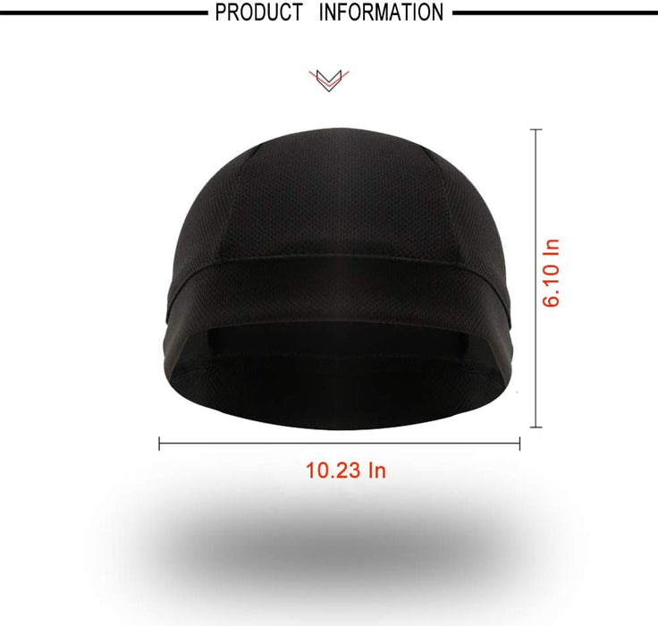 3 Pack Cooling Skull Cap Helmet Liner Sweat Wicking Breathable Hat for Men