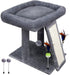 Cat Tree Tower with Cat Scratching Post for Indoor Cats, Activity Centre Climbing Tree with Scratching Board and Playful
