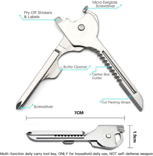 Keychain Multitool Mini EDC Multitool with Bottle Opener