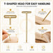 150PCS 1.5 Inch Gold Stainless Steel T-Pins for Wig Styling & Sewing