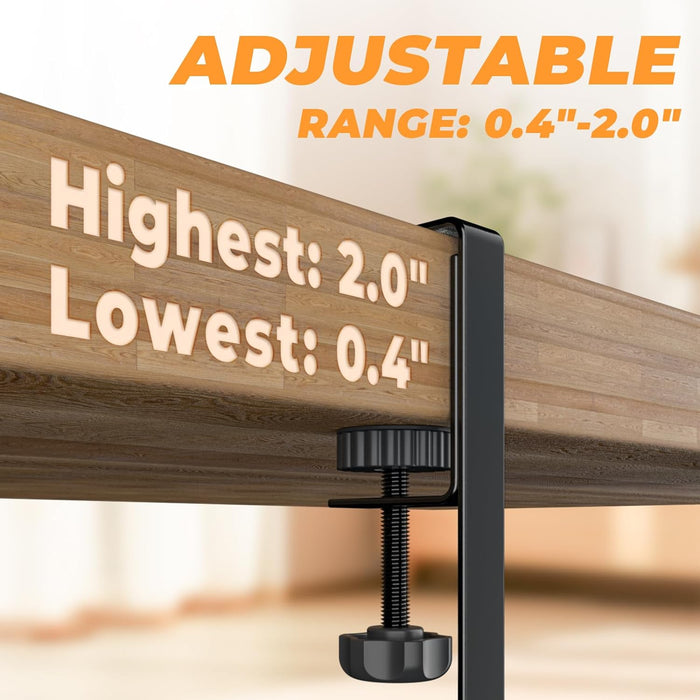 Under Desk Cable Management Tray, 15.7'' No Drill Steel Desk Cable Organizers, Wire Management Tray Cable Management Rac