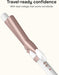 Curling Iron, Double Ceramic, 1" Barrel, White/Rose Gold