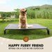 Outdoor Elevated Dog Bed for Large Sized Dogs, No-Tool Assembly.