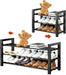 Expandable Shoe Rack, Heavy Duty Metal Shoe Organizer for Closet