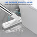 Grout Cleaner Brush with Long Handle, V-Shaped Floor Scrub Brush