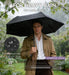 Windproof Travel Umbrella for Rain - 43" Compact Folding Umbrella, Reinforced Strong Frame, Lightweight Portable Parasol