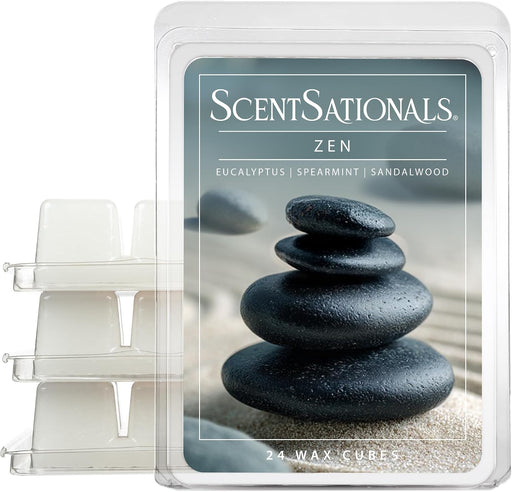 Zen - Eucalyptus Scented Wax Melts 10oz (24 Cubes)