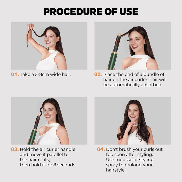 5 in 1 Blow Dryer Brush, Upgrade Hair Dryer Brush Set Multifunctional