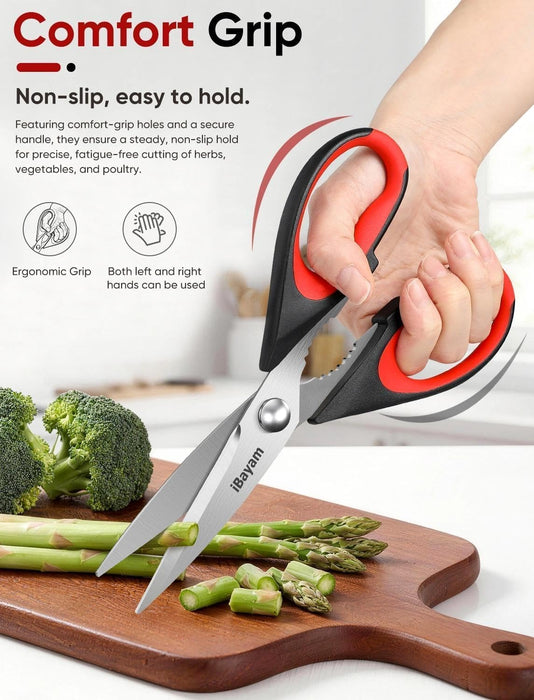 Kitchen Scissors Shears All Purpose Heavy Duty, Protective Sheath
