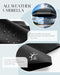 Mini Travel Umbrella with Case, Compact Pocket Size UV Sun & Rain