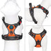 No Pull Dog Harness Medium Reflective Front Clip Vest with Handle