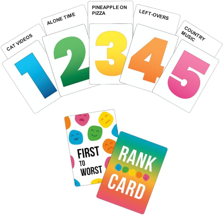 Party Game – The Card Game About How Your Friends and Family Rank Things | Funny Ranking & Guessing Board Game for Friends & Family, Game Nights, Parties & Fun Gift Ideas