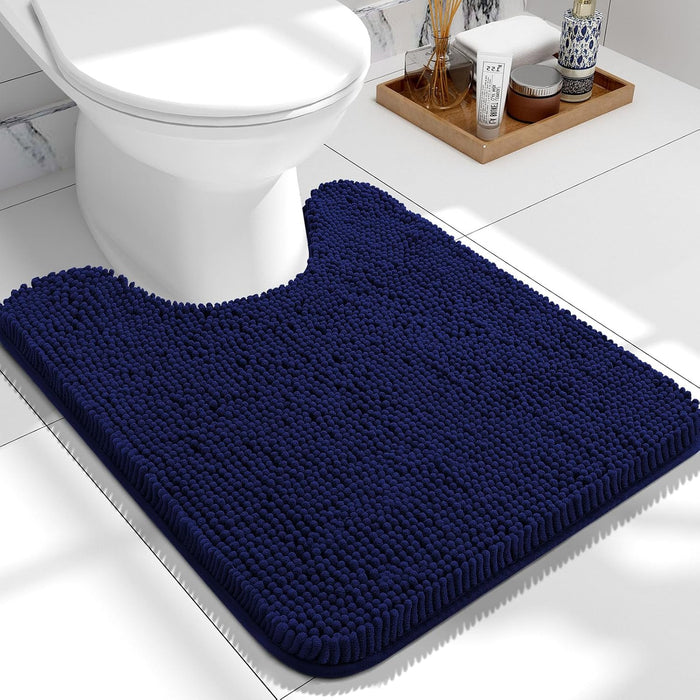 Bathroom Rugs 30X20, Extra Soft Absorbent Chenille Bath Rugs, Rubber Backing Quick Dry, Machine Washable Bath Mats for Bathroom Floor, Tub and Shower, Home Decor Accessories, Grey