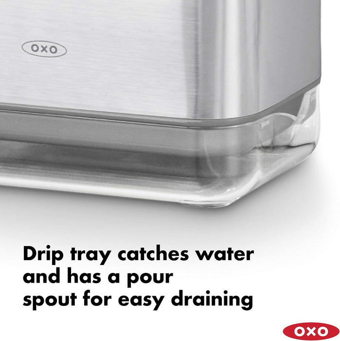 OXO Good Grips Stainless Steel Sink Organizer Caddy & Sponge Holder