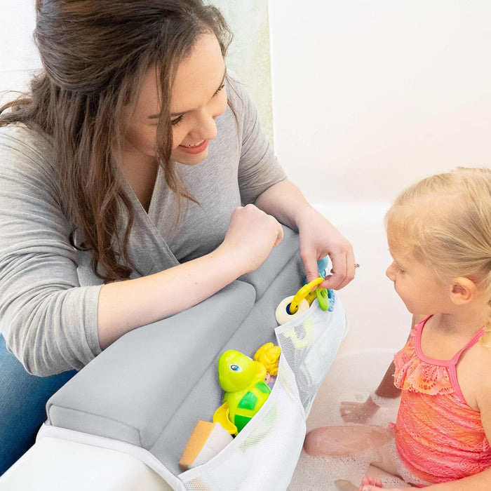Bath Kneeler and Elbow Rest Pad, 1.75 inch Extra Thick Baby Bath Kneeling Mat and Elbow Pads for Bathtub. Bath Tub Cushi
