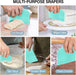 Bench Scraper, Premium Stainless Steel Dough Scraper with 2 PCS Flexible Bowl Scraper, Dough Cutter with Measuring Scale