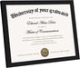 Certificate Frame, 8.5 by 11 Glass Diploma Frames, 5 Pack, Black
