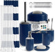 Bathroom Set - Navy Bathroom Accessories Set, 20PC Bathroom Accessory Set, Shower Curtain Set with Liner, Toothbrush Holder, Soap Dispenser, Soap Dish, Toilet Brush Holder, and Trash Can