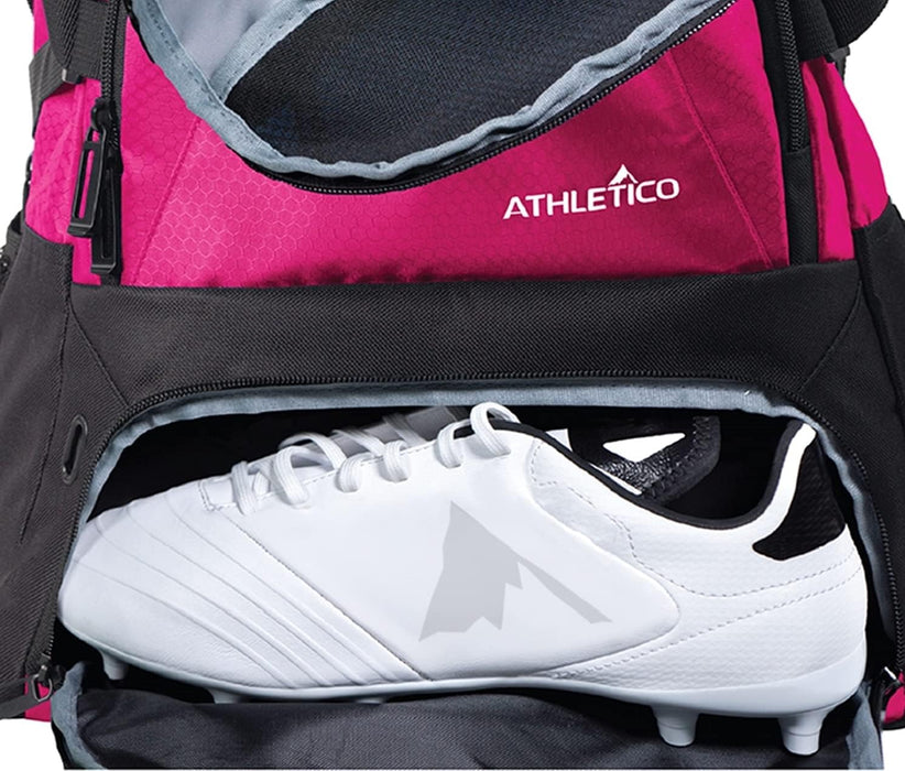 Team Sports Backpack with Ball & Cleat Compartments — Pink