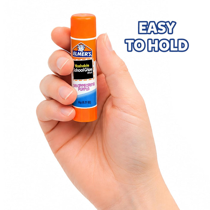 Elmer's Disappearing Purple School Glue Sticks, Washable, 7 Grams, 30 Count - Posters, Back to School, Bulk Pack for Cla