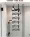 Hanging Towel Racks for Bathroom No Drill - 6-Tier Over The Door Bath Towel Storage Organizer for Small Bathrooms - Tiered Back of Door Towel Holder Hanger for Rolled Towels RV Camper Black