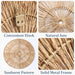 Wicker 23 Inch Jute Wall Decor Baskets, Set of 6 Extra Large Woven Jute Wall Plates, 23",21",15",13",12,10", Decorative Baskets for Wall Arts, Wall Hanging for Bedroom, Living Room, Office