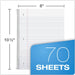 Spiral Notebook 6 Pack, 1 Subject, College Ruled Paper, 8 x 10-1/2 Inch, Color Assortment Design May Vary (65007)