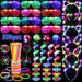 150Pcs Glow in the Dark Party Supplies for Kids and Adults