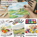 TMOL Art Supplies, 175-Pack Deluxe Art Set Drawing Painting Kit with 2 Drawing Pads, Acrylic Paints, Colored Pencils, Cr