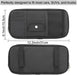 Car Sun Visor Organizer, Auto Interior Accessories Pocket Organizer - Car Truck SUV Storage Pouch Holder, with Multi-Pocket Net Zipper (Black)