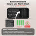 Battery Operated Alarm Clock for Bedroom Travel with Large Numbers